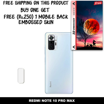 ARBAN Camera Lens Protector for REDMI NOTE 10 PRO MAX FREE 1 3D EMBOSSED SKIN FOR MOBILE BACK WITH CUT C1S010(Pack of 1)