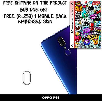 SOMTONE Camera Lens Protector for OPPO F11 FREE 1 3D EMBOSSED SKIN FOR MOBILE BACK WITH CUT C1S039(Pack of 1)