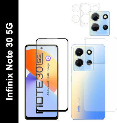 Ten To 11 Front and Back Tempered Glass for Infinix Note 30 5G(Pack of 3)