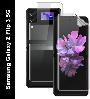 Lustree Front and Back Screen Guard for Samsung Galaxy Z Flip 3 5G Unbreakable Membrane(Pack of 1)