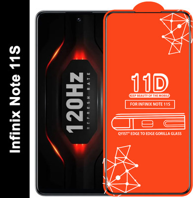 Qyist Edge To Edge Tempered Glass for Infinix Note 11S(Pack of 1)