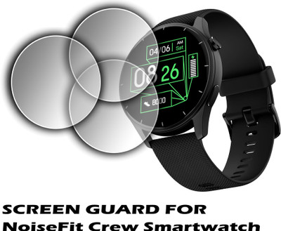 ejzatex Edge To Edge Screen Guard for NOISEFIT CREW SMARTWATCH(Pack of 3)