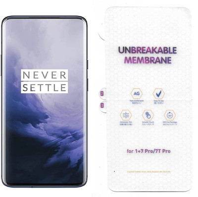 VOSKI Edge To Edge Screen Guard for OnePlus 7 Pro Unbreakable Edge to Edge Protection Matte Screen Guard(Pack of 1)