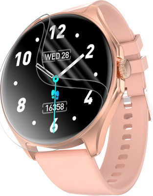 CUBES Edge To Edge Screen Guard for Fire-Boltt Apollo 2 Super AMOLED 1.43 Inch Smart Watch | Soft and Flexible | Touch Sensitive | Unbreakable | Ultra Thin High Grade 9H TPU Film ( Not a Glass )(Pack of 2)