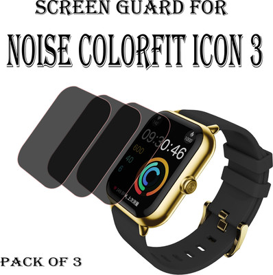 ejzatex Edge To Edge Screen Guard for NOISE COLORFIT ICON 3 SMARTWATCH(Pack of 3)