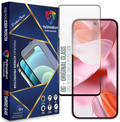 MyShieldKart Edge To Edge Screen Guard for Google Pixel 9 Pro XL (6.8 Inch)**DuraGlass**Millitary Grade-Anti Explosion-Tempered Glass/Full Screen Coverage-Edge to Edge/9H Hardness/With Easy Installation Kit(Pack of 1)