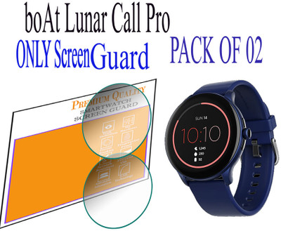 daffin Edge To Edge Screen Guard for boAt Lunar Call Pro(Pack of 2)
