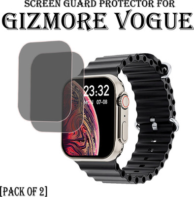 EJZATI Edge To Edge Screen Guard for GIZMORE VOGUE SMARTWATCH(Pack of 2)