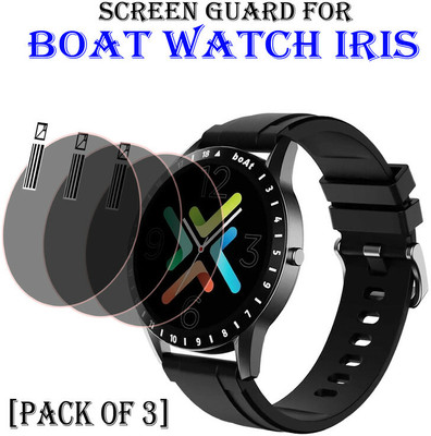 hirdesh Edge To Edge Screen Guard for Boat Watch Iris(Pack of 3)