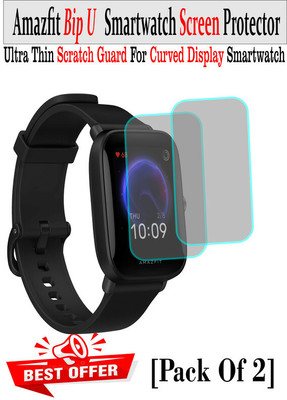 RapTag Edge To Edge Screen Guard for V2B:-Amazfit Bip U(Pack of 2)