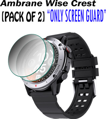 ejzatex Edge To Edge Screen Guard for AMBRANE WISE CREST SMARTWATCH(Pack of 2)