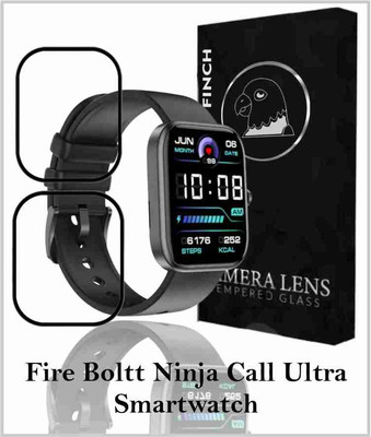 KANCHA Edge To Edge Screen Guard for FIRE BOLTT NINJA CALL ULTRA SMART WATCH(Pack of 2)