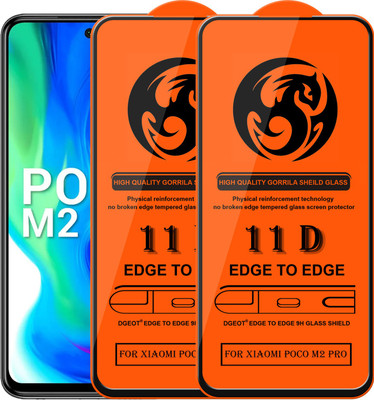 HQ Protection Edge To Edge Screen Guard for Poco M2 Pro(Pack of 2)
