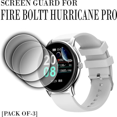 ejzatex Edge To Edge Screen Guard for FIRE BOLTT HURRICANE PRO SMARTWATCH(Pack of 3)