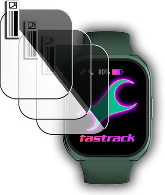 daffin Edge To Edge Screen Guard for Fastrack Revoltt FS1+(Pack of 3)