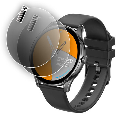 HIDEOUS Edge To Edge Screen Guard for Pebble Cosmos Bold Metallic Smartwatch, 1.39''(Pack of 2)