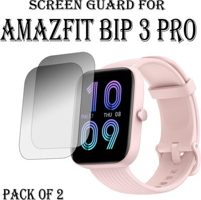 ejzatex Edge To Edge Screen Guard for AMAZFIT BIP 3 PRO SMARTWATCH(Pack of 2)