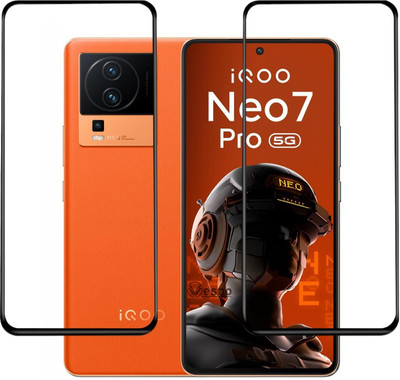 YOGIJEET Edge To Edge Screen Guard for iQOO Neo 7 Pro 5G(Pack of 2)