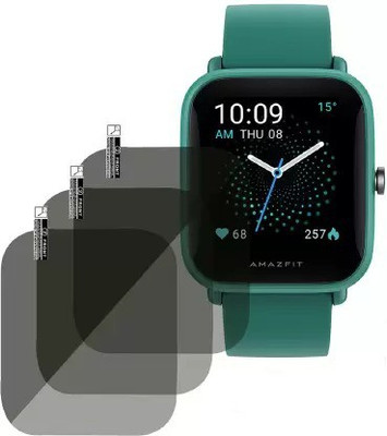 KONG FU MA Tempered Glass Guard for Amazfit Bip U Pro Smartwatch (Pack of 3)(Pack of 1)