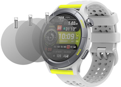 YCHROZE Edge To Edge Screen Guard for Amazfit Cheetah(Pack of 3)