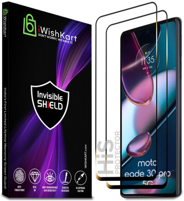 iWishKart Edge To Edge Screen Guard for MOTOROLA Edge 30 Pro, MOTOROLA Edge 30 Pro 5G, MOTOROLA Moto Edge 30 Pro, MOTOROLA Moto Edge 30 Pro 5G, MOTOROLA edge 30 pro(Pack of 2)