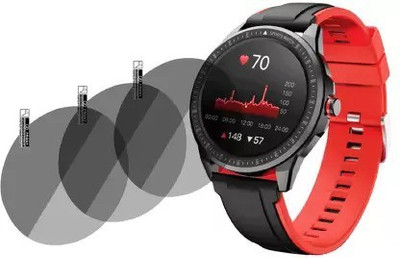 KONG FU MA Tempered Glass Guard for BoAt Watch Flash Smartwatch (Pack of 3)..(Pack of 1)