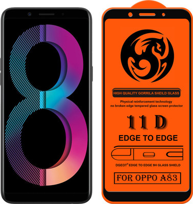 XRENGTH Edge To Edge Tempered Glass for Oppo A83(Pack of 1)