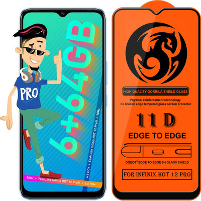 HQ Protection Edge To Edge Screen Guard for Infinix Hot 12 Pro(Pack of 1)