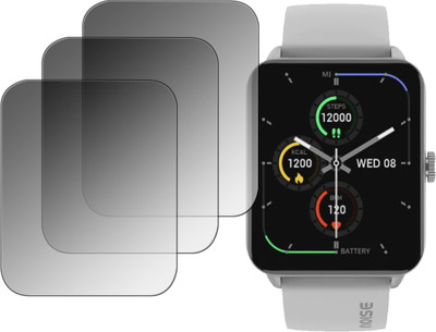 ejzatex Edge To Edge Screen Guard for NOISE COLORFIT ICON 2 VISTA SMARTWATCH(Pack of 3)