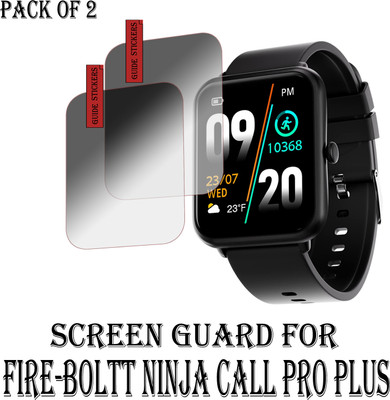 EJZATI Edge To Edge Screen Guard for FIRE BOLTT NINJA CALL PRO PLUS SMARTWATCH(Pack of 2)