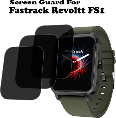 ejzatex Edge To Edge Screen Guard for FASTRACK REVOLTT FS1 SMARTWATCH(Pack of 3)
