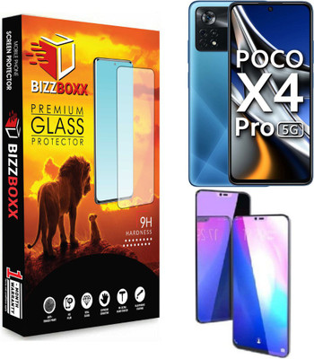 BizzBoxx Edge To Edge Screen Guard for POCO F4 5G, POCO M4 Pro 5G, POCO X4 Pro(Pack of 2)