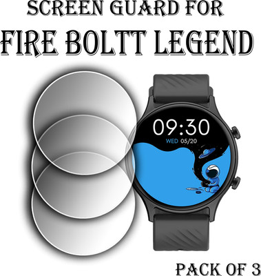 ejzatex Edge To Edge Screen Guard for FIRE BOLTT LEGEND SMARTWATCH(Pack of 3)