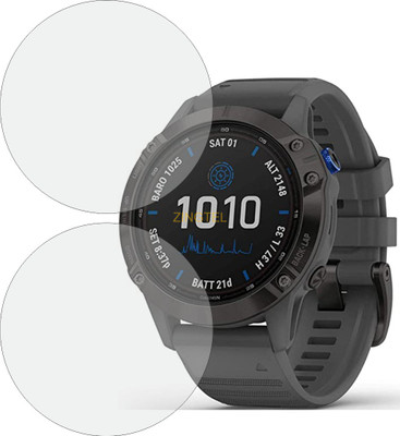 ZINGTEL Edge To Edge Screen Guard for GARMIN CARBON GRAPHITE FENIX 6 PRO(Pack of 2)
