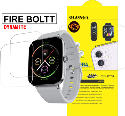 Olonga Impossible Screen Guard for FIRE BOLTT DYNAMITE SMARTWATCH(Pack of 2)