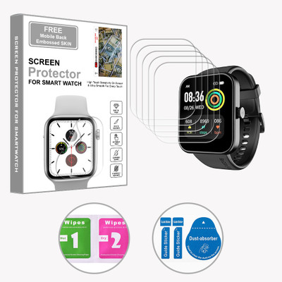 ARBAN Edge To Edge Screen Guard for Noise ColorFit Pulse Grand 1.69 inch (FREE 1 MOBILE EMBOSSED SKIN) SMARTWATCH SCREEN GUARD(Pack of 5)