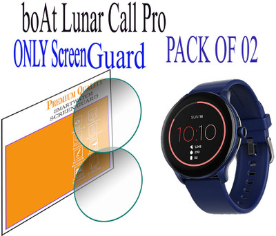 daffin Edge To Edge Screen Guard for boAt Lunar Call Pro(Pack of 2)