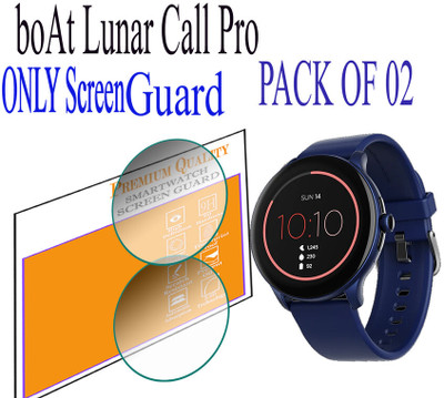 HIDEOUS Edge To Edge Screen Guard for boAt Lunar Call Pro(Pack of 2)