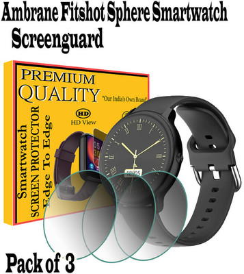 EZGER Edge To Edge Screen Guard for ambrane fitshot sphere(Pack of 3)