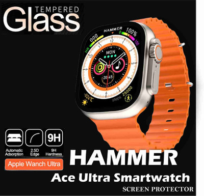 Olonga Edge To Edge Screen Guard for HAMMER ACE ULTRA SMARTWATCH, APPLE ULTRA 49MM(Pack of 2)