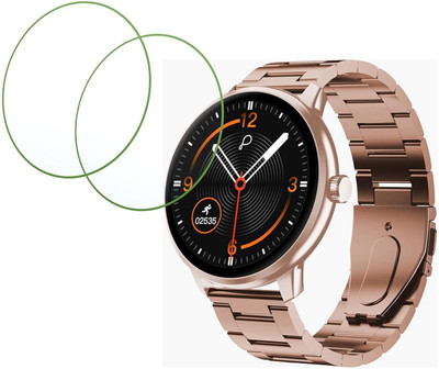 CUBES Edge To Edge Screen Guard for Pebble Core 1.53 Inch Smart Watch | Soft and Flexible | Touch Sensitive | Unbreakable | Ultra Thin High Grade 9H TPU Film (Not a Glass Tempered)(Pack of 2)