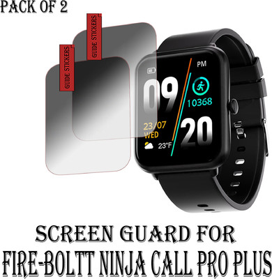 EJZATI Edge To Edge Screen Guard for FIRE BOLTT NINJA CALL PRO PLUS SMARTWATCH(Pack of 2)