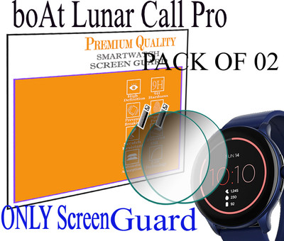 daffin Edge To Edge Screen Guard for boAt Lunar Call Pro(Pack of 2)