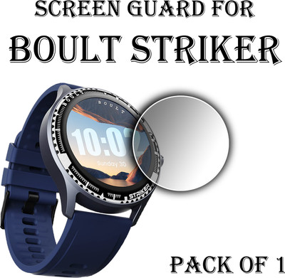 ejzatex Edge To Edge Screen Guard for BOULT STRIKER SMARTWATCH(Pack of 1)