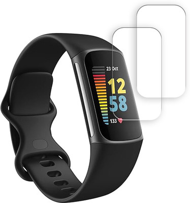SOMTONE Edge To Edge Screen Guard for Fitbit Charge 5 Health Fitness Tracker 2 inch SMARTWATCH SCREEN GUARD(Pack of 2)