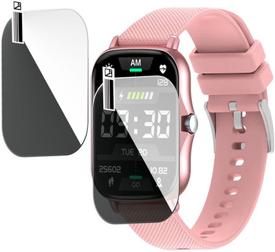 HIDEOUS Edge To Edge Screen Guard for pTron Pulsefit F21 Plus(Pack of 2)