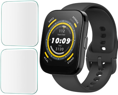 CUBES Edge To Edge Screen Guard for Amazfit BIP 5 Smart Watch with 1.91 Inch screen size | Soft and Flexible | Touch Sensitive | Unbreakable | Ultra Thin | Edge To Edge TPU Film(Pack of 2)