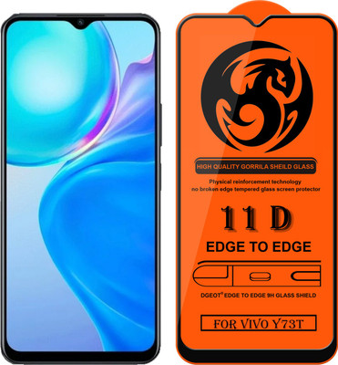 XRENGTH Edge To Edge Tempered Glass for -Vivo Y73T(Pack of 1)