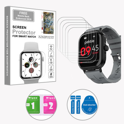ARBAN Edge To Edge Screen Guard for Pebble Nomad Pro 1.99 inch (FREE 1 MOBILE EMBOSSED SKIN) SMARTWATCH SCREEN GUARD(Pack of 5)