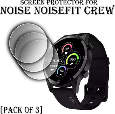 EJZATI Edge To Edge Screen Guard for NOISE NOISEFIT CREW SMARTWATCH(Pack of 3)